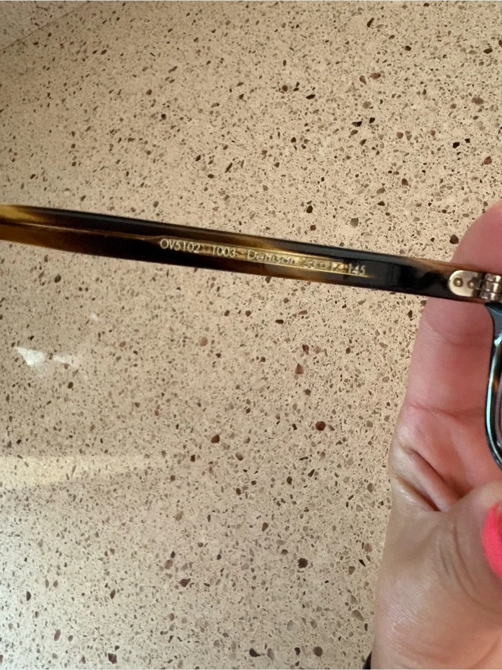 Oliver Peoples Brown Tortoiseshell Temple Arm